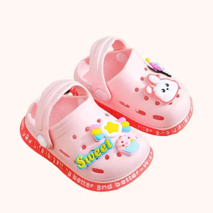 Summer Kids ShoesSandals Hole Children's Shoes Slippers Soft Anti-Skid Cartoon Design Hole Baby Shoes Sandy Beach for Boys Girls