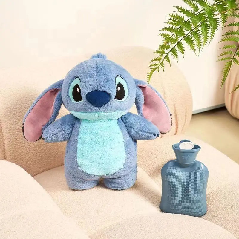 Disney Plush Hand Warm Bottle Stitch Cartoon Water Filled Hand Warmer Cute Lotso Hot Water Bottles Christmas Gift for Girlfrien