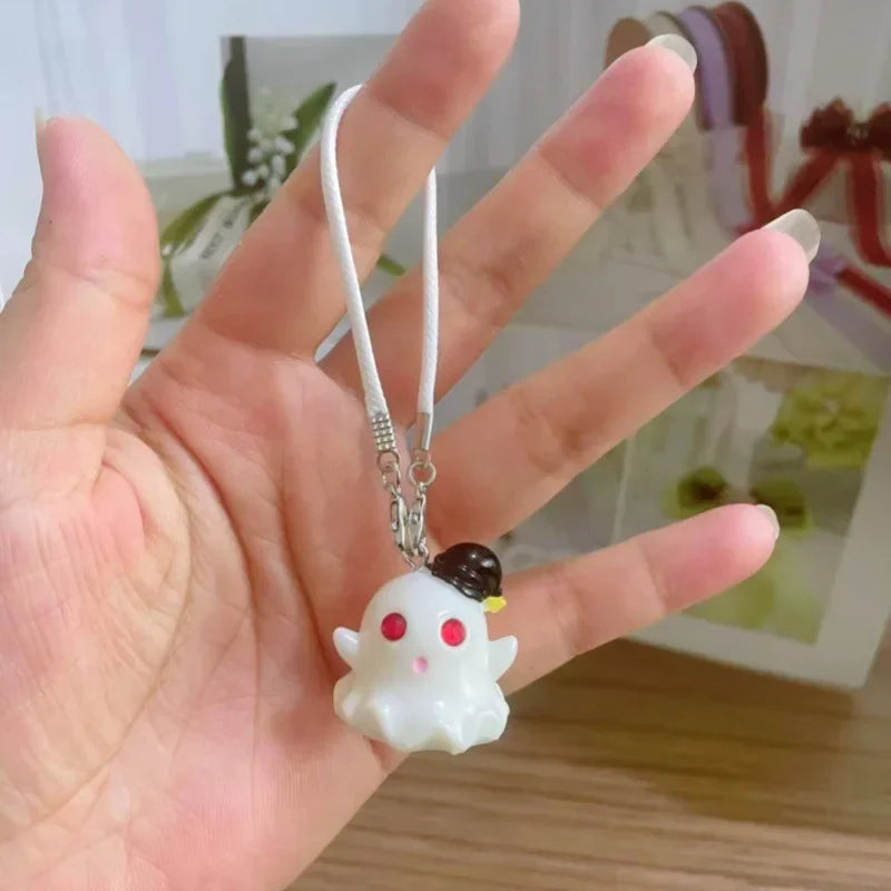 3.0 Labubu Clothes Halloween Knitted Pumpkin Bat Ghost Set for 15/17cm Doll Funny Necklace Accessories Christmas Halloween Gift