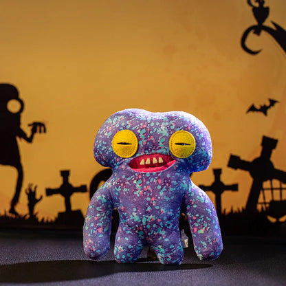 20cm Big Teeth Funny Ugly Monster Plush Doll Special Style Colorful Monster Doll Halloween Collection Gift Home Ornament