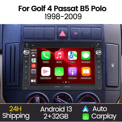 MEKEDE 7'' 2Din  Wireless Carplay Car Radio Stereo for VW Passat B5 MK4 MK5 Golf 4 Polo Bora Jetta T5  WIFI RDS BT Android Auto
