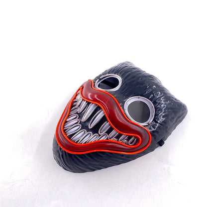 Hot Design Luminous Led Neon Cosplay  Movie Mask Glowing Masquerade Horror Halloween Carnival Party Decoration Props