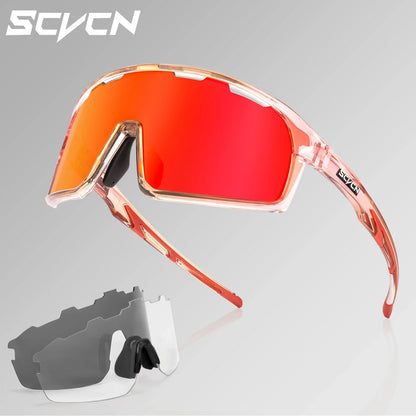 Scvcn-Cycling Sunglasses for Men and Women, UV400 Glasses, MTB Sunglasses, Sports Eyewear, Woman Goggles, Bicycle Eyewear, 2024