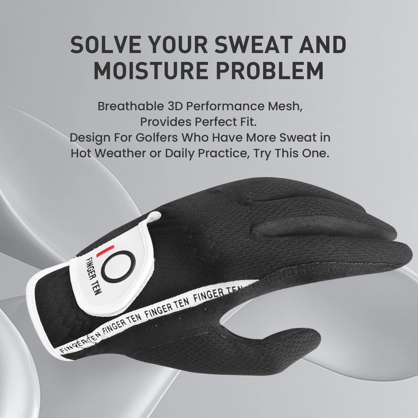 3 Pack Breathable Great Grip Golf Rain Gloves Men Left Right Hand All Weather Grip Black Grey Green S M ML L XL