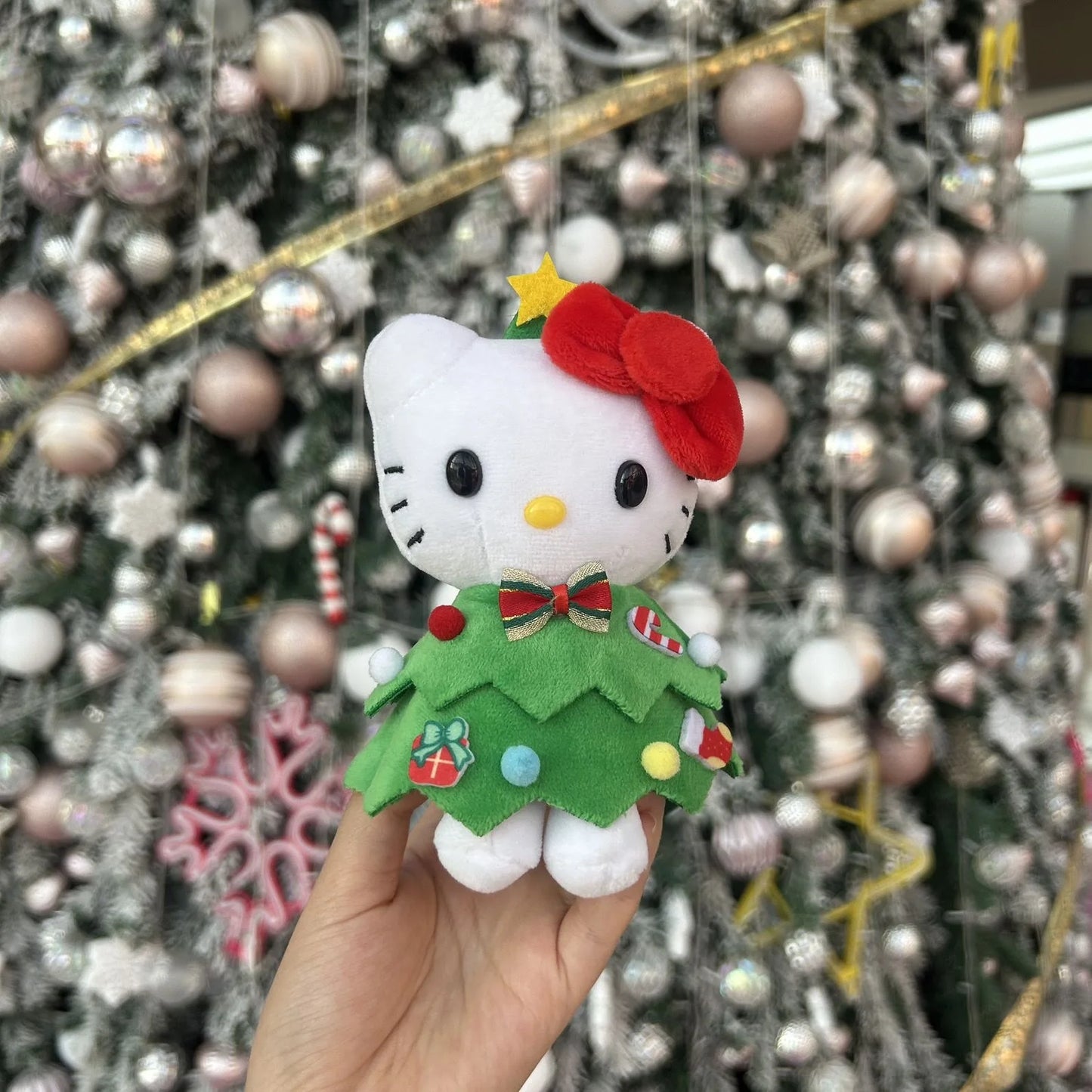 Halloween Christmas Decoration Dolls My Melody Kuromi Cinnamoroll Kt Cat Plush Toy Small Pendant Stuffed Animals Keychains Gifts
