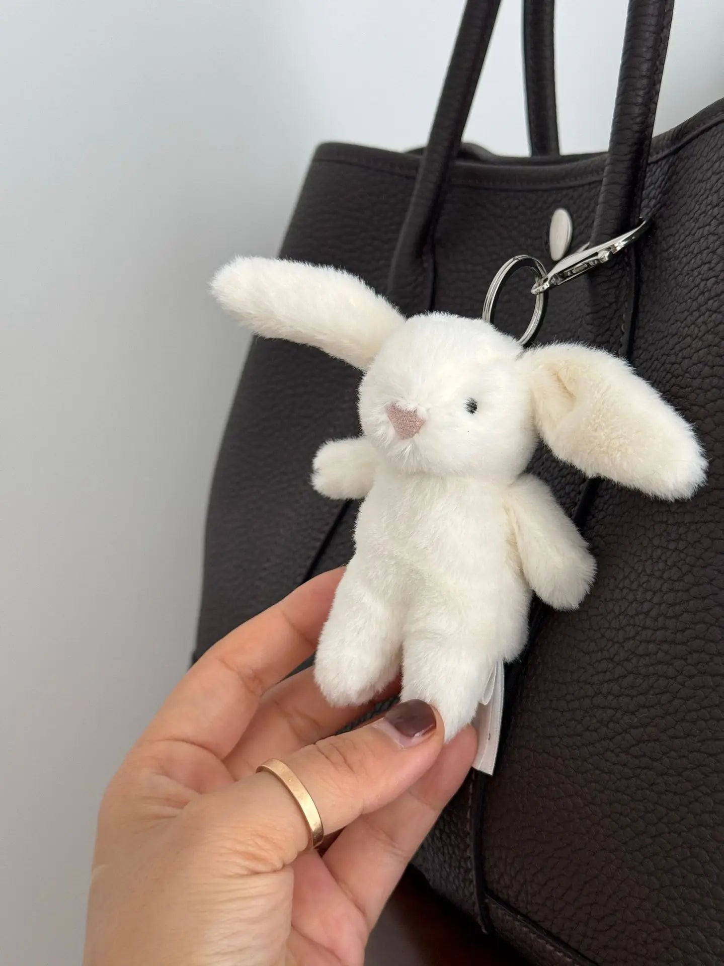 New Jelly 11cm Kawaii Plush Pendant Halloween Christmas Skull Pendant Rabbit Keychain Girl Bag Pendant and Gift