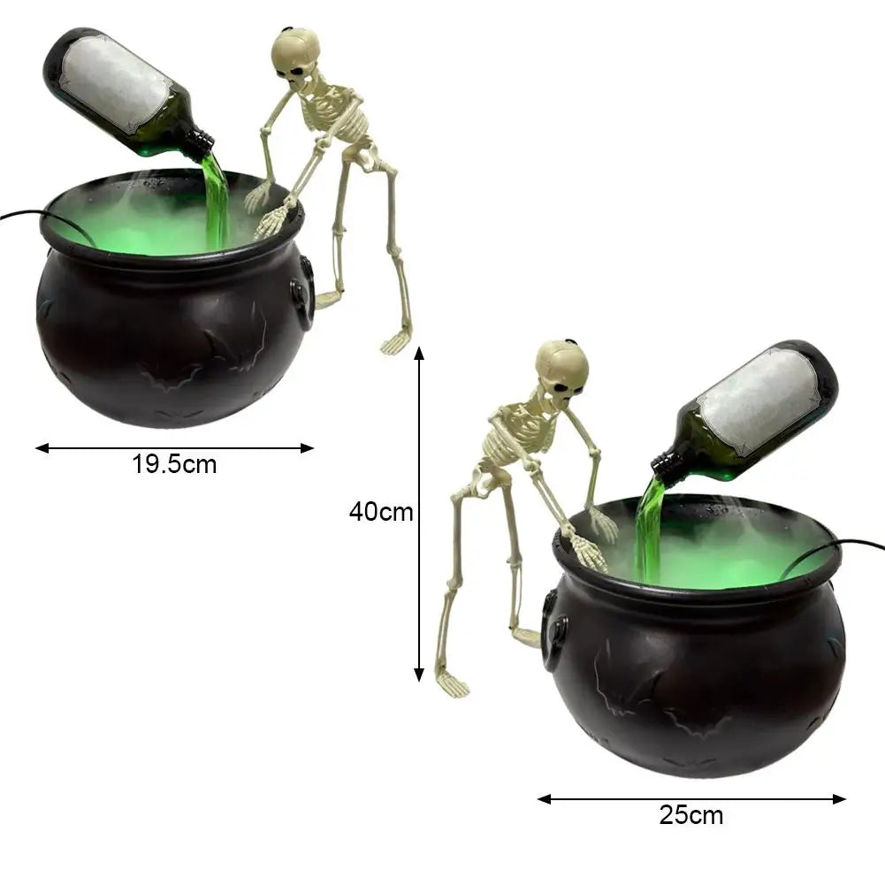 19.5/25cm Halloween Black Witch Bowl Magic Float Bottle and Diffuser Horror House Decoration for Halloween Party Scary Props