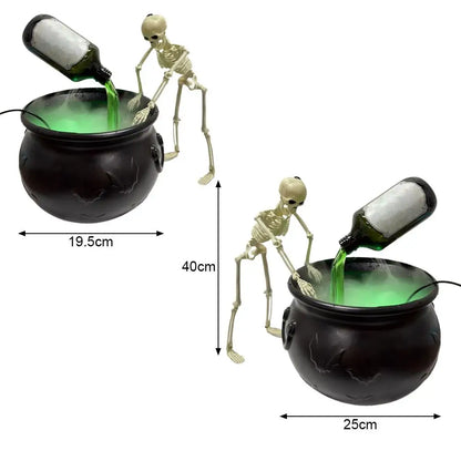 19.5/25cm Halloween Black Witch Bowl Magic Float Bottle and Diffuser Horror House Decoration for Halloween Party Scary Props
