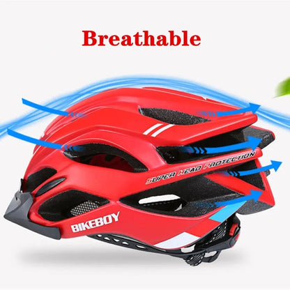BIKEBOY Cycling Helmet Ultralight MTB Bicycle Helmet for Men Women Mountain Bike Sport Special Bicycle Helmets Capacete Ciclismo