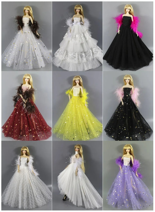 1 Set Doll Clothes Gown for 11.5 Inch 30cm Doll Many Style for Choice Gifts for Girls Doll Accessories