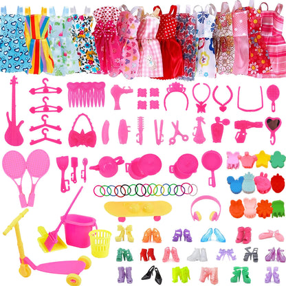 Mini Furniture for Barbiees Doll House Chair Shoe Skate Clothes for Barbies Doll Accessories Kelly 1:12 Doll DIY Toys for Girls