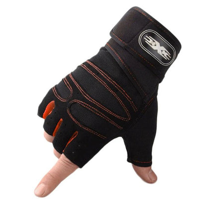 Weightlifting Gym Men Gloves Fitness Anti-Slip Dumbbell Anti-Shock Half Finger Body Building Training Sports Cycling Women Glove