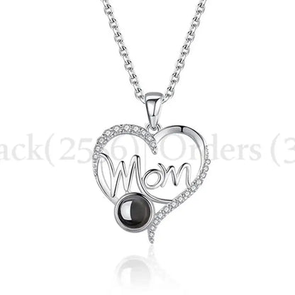 I Love You Mom Necklace in 100 Languages -Mothers Day Gifts for Mom Valentines Day Christmas Birthday Mom Gifts
