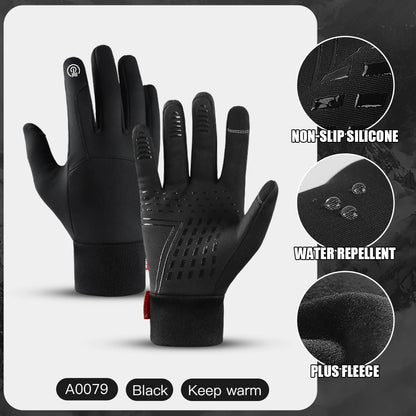 Hot Sale Winter Outdoor Sports Running Glove Warm Touch Screen Gym Fitness Full Finger Gloves for Men Women Knitted Magic Gloves