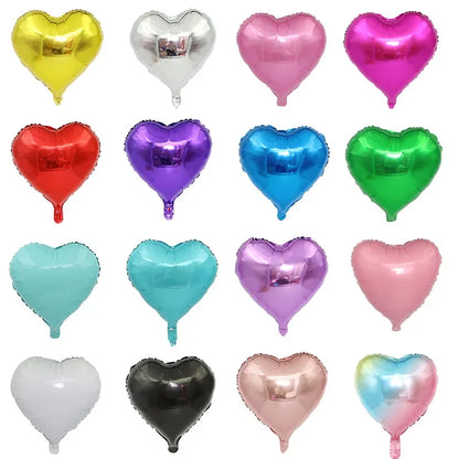 1pc 18inch Star Heart Inflatable Helium Balloon Birthday Party Decorations Kids Foil Balloons Wedding Christmas Supplies Gifts
