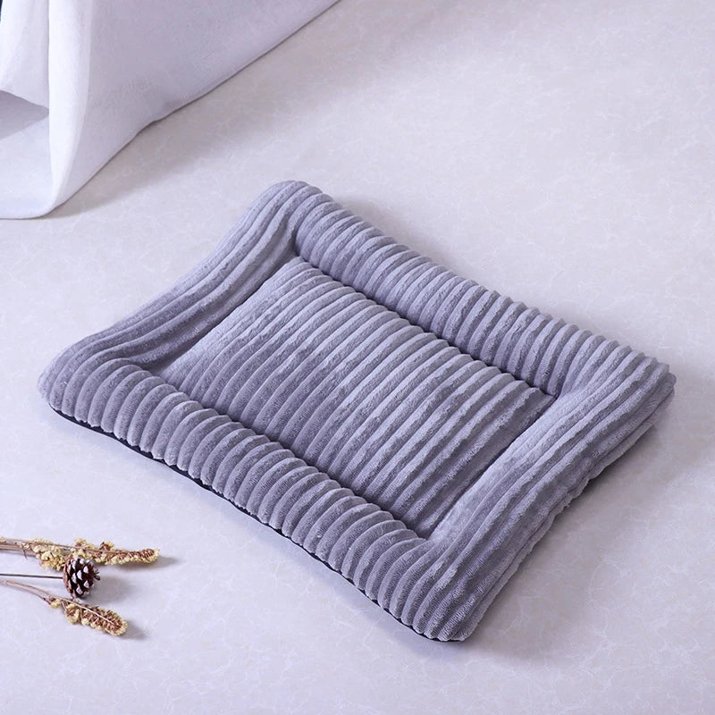 Flannel Square Bed for Cats Dogs, Comfortable Soft Washable Cushion for Sphinx,Replacement Mat for Pet House,Cats Cartoon Sofa