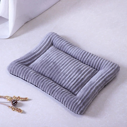 Flannel Square Bed for Cats Dogs, Comfortable Soft Washable Cushion for Sphinx,Replacement Mat for Pet House,Cats Cartoon Sofa