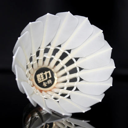 Kunli Badminton Shuttlecocks KL-gold Top Grade Goose Feather Shuttlecocks for International Tournament Best Durable Best Flying