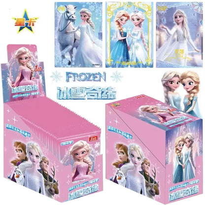 Xingka Series Frozen the Snow Queen Ledeno Kraljestvo Elsa Anna Princess Collect Rare Card Children's Toy Holiday Gifts Card Box