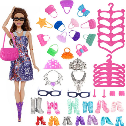 Mini Furniture for Barbiees Doll House Chair Shoe Skate Clothes for Barbies Doll Accessories Kelly 1:12 Doll DIY Toys for Girls