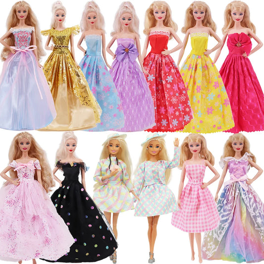 Doll Evening Dress Clothes Princess Dress Banquet Party Dress Tulle Dress for Barbiees&BJD Doll Clothes Accessories,Toy for Girl