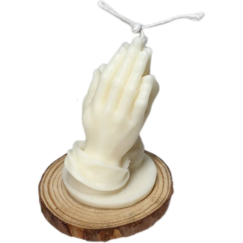 Cross Your Hands to Pray for Aromatherapy Candles New Year's Hands Folded Good Luck Blessing Decorative Ornaments Scented Candle