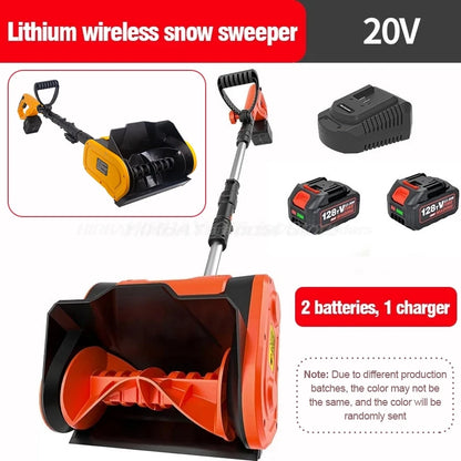 Snow Plow Electric Hand-Pushed Snow Blower Small Snow Clearing Equipment for Road  Snow Shoveling Household Snow Removal Machine