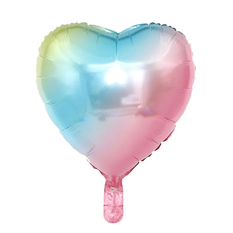 1pc 18inch Star Heart Inflatable Helium Balloon Birthday Party Decorations Kids Foil Balloons Wedding Christmas Supplies Gifts