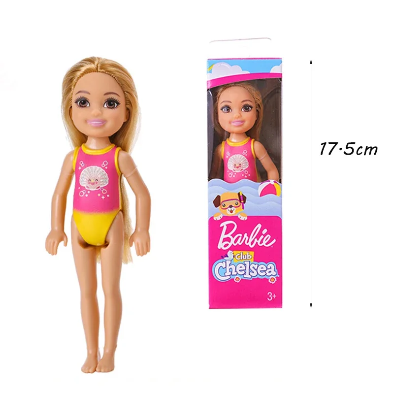 Original Barbie Mini Chelsea 10cm Dolls for Girls Genuine Top Brand Mattel Toys for Kids Children Baby Christmas Birthday Gifts