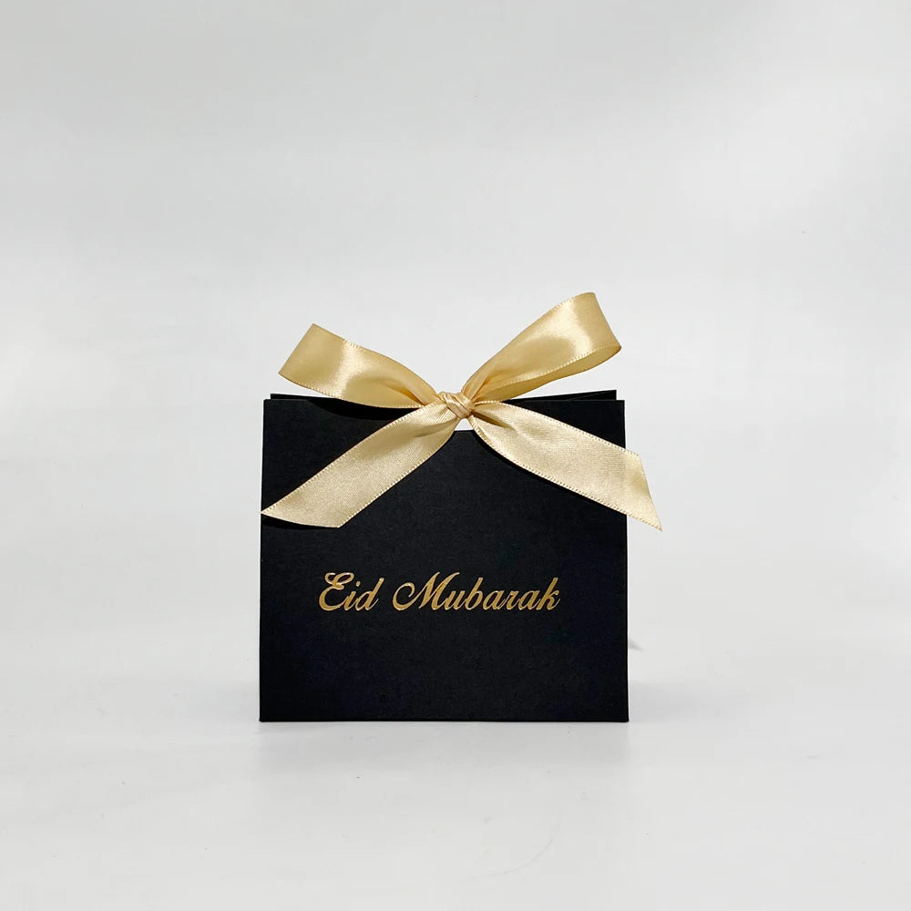 Eid Mubarak Gift Box Eid Mubarak Candy Packaging Boxes Muslim Islamic Festival Bag Family Dinner Party  Favors Decoration Suppli