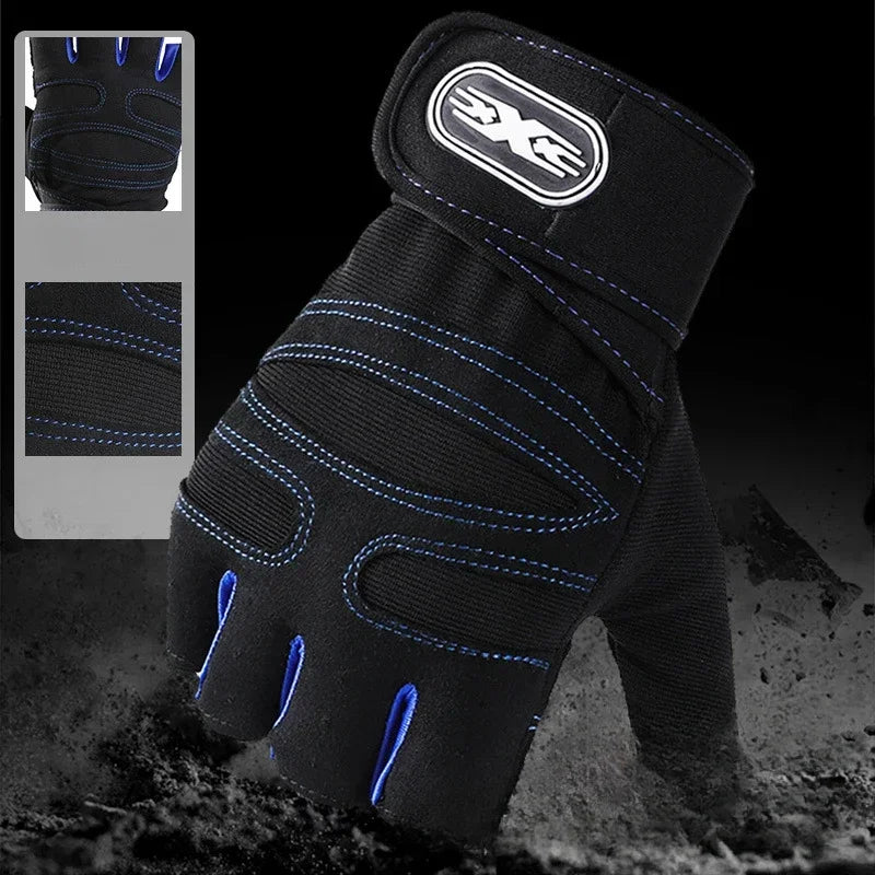 Gym Gloves for Men Women Fitness Weight Lifting Wristband Gloves Body Building Training Sports Exercise Cycling Glove Shockproof