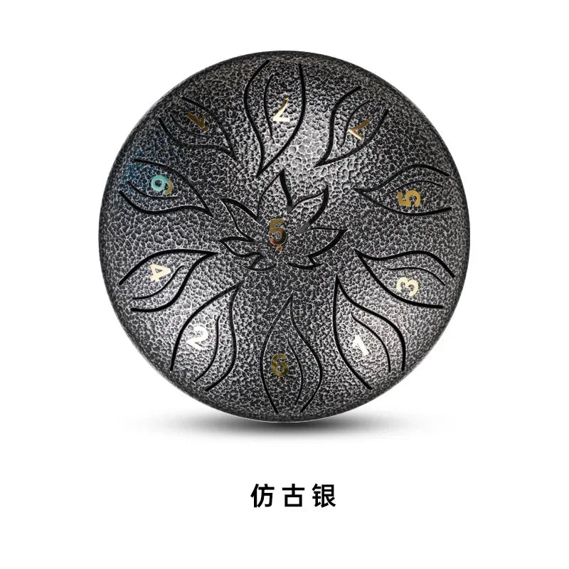 Tongue Drum 6 Inch 11 Notes Ethereal Drums Children Steel Hand Drums Yoga Meditation Professional Percussion Instruments Gifts