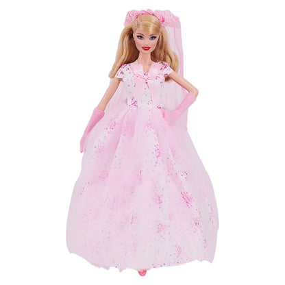 Doll Evening Dress Clothes Princess Dress Banquet Party Dress Tulle Dress for Barbiees&BJD Doll Clothes Accessories,Toy for Girl