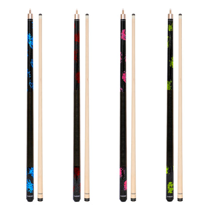 GARSEN 4 Pieces Pool Stick Cue Stick 58 Inch 18 Oz 19 Oz 20 Oz 21 Oz Billiard House Bar Pool Cue