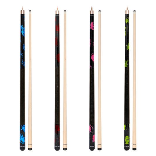 GARSEN 4 Pieces Pool Stick Cue Stick 58 Inch 18 Oz 19 Oz 20 Oz 21 Oz Billiard House Bar Pool Cue