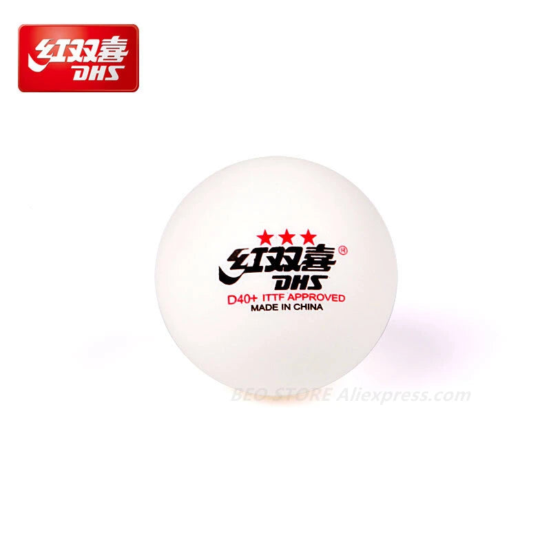 DHS 3 Star D40+ Table Tennis Ball 3-Star New Material ABS Seamed Poly Plastic Original DHS Ball 3 Star Ping Pong Balls