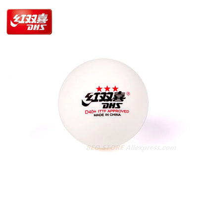 DHS 3 Star D40+ Table Tennis Ball 3-Star New Material ABS Seamed Poly Plastic Original DHS Ball 3 Star Ping Pong Balls