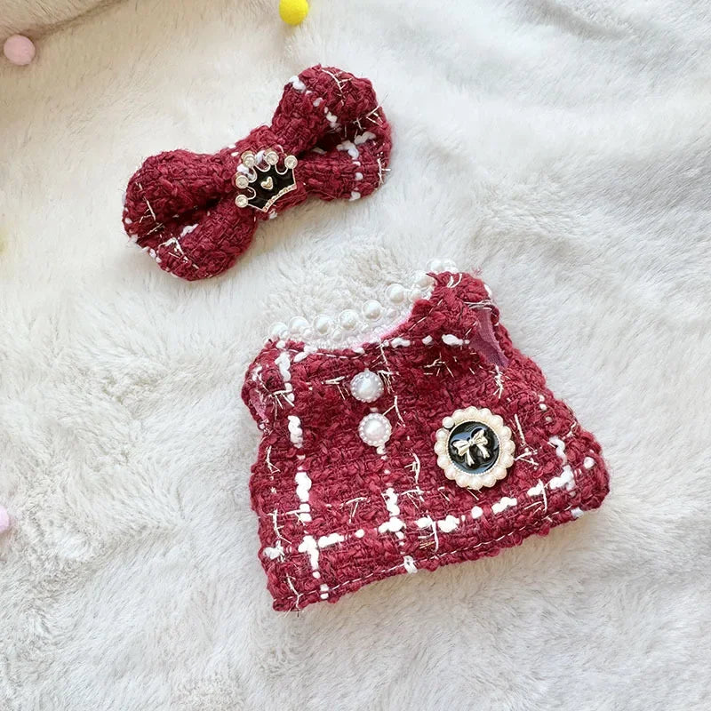 Labubu V1/V2 Doll Accessories Lion Dance Chinese Style New Year Outfit Clothes Set for 17cm Ropa Labubu