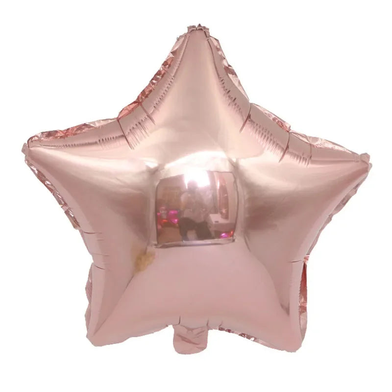 1pc 18inch Star Heart Inflatable Helium Balloon Birthday Party Decorations Kids Foil Balloons Wedding Christmas Supplies Gifts