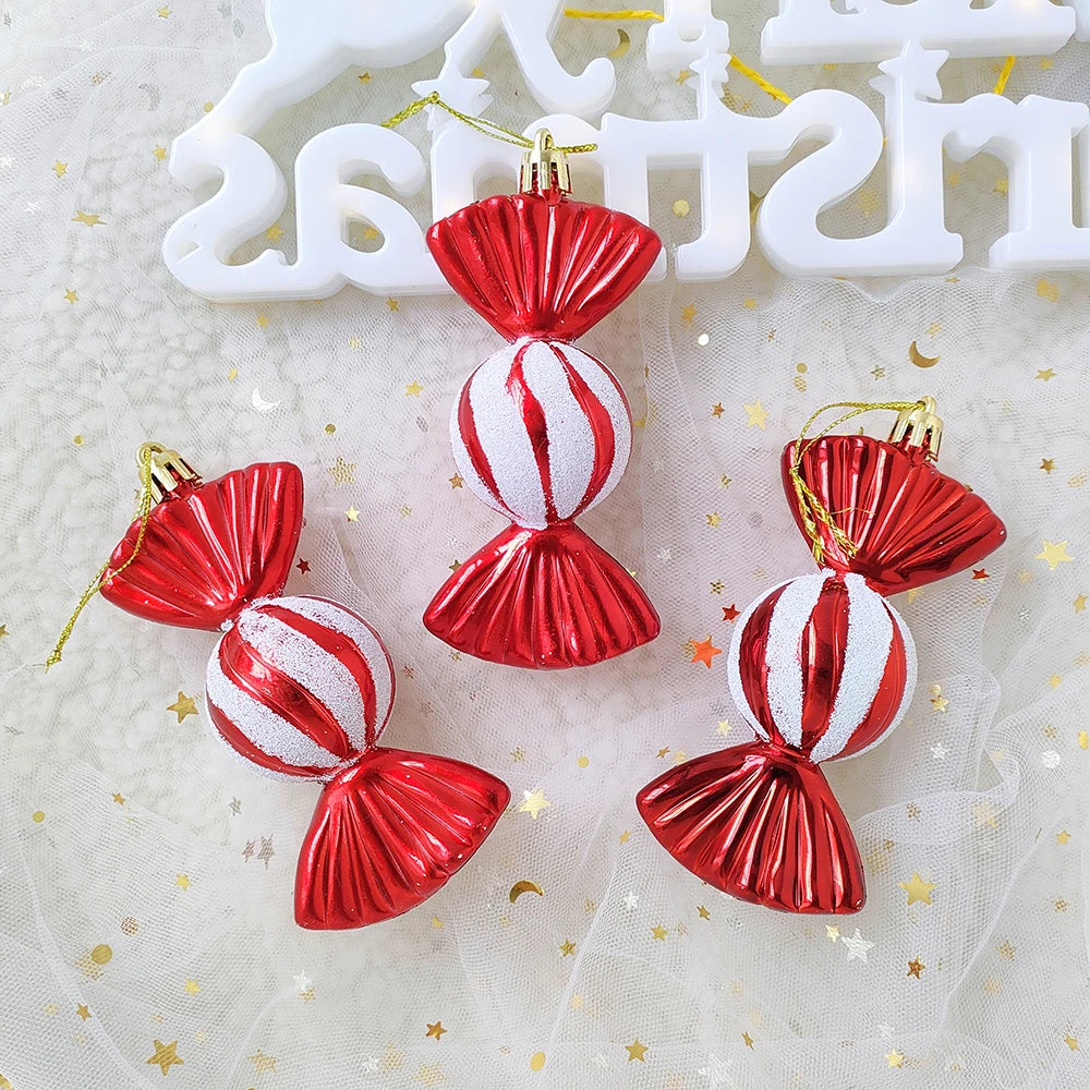 Christmas Hanging Candy Balls Ornament Donut Cupcake Ice Cream Cone Christmas Tree Pendant Home Navidad Christmas Decoratio 2024
