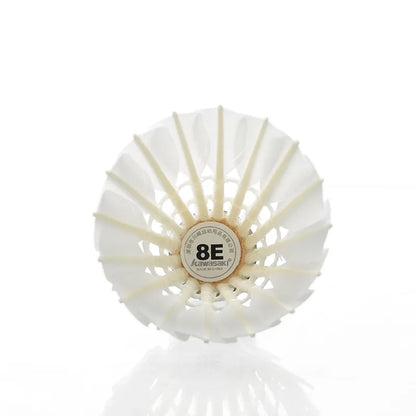 12PCS Kawasaki Badminton Shuttlecock King 8E Goose Feather Badminton Shuttlecock Training Sports Speed 76 77 Badminton Ball