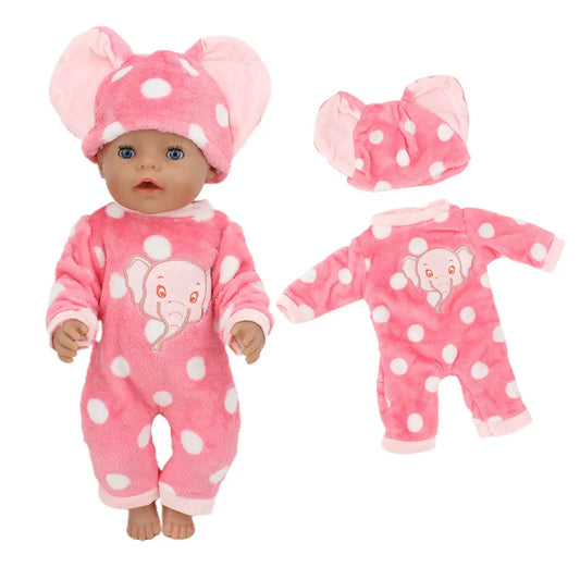 Lovely Pony Suit for 43cm Baby Doll 17inch Born Babies Boy Doll Clothes