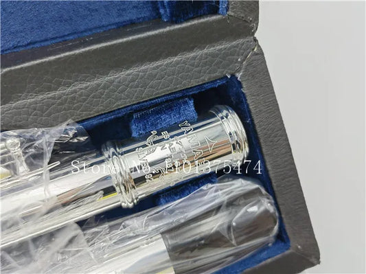Flute Professional Cupronickel Opening C Key 17 Hole 677H Flute Silver Plated Musical Instruments With Case and Accessories