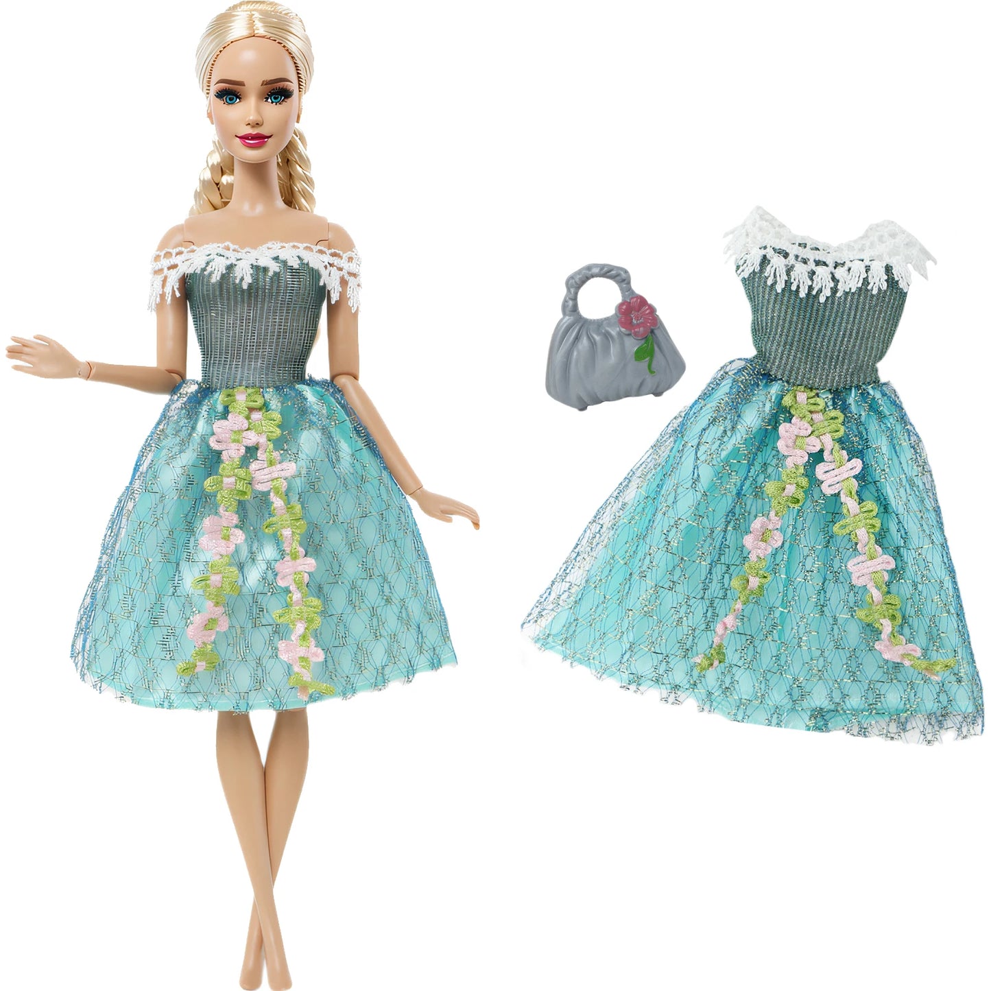 1x Doll Clothes Fashion Dress Daily Wear Skirt Party Gown Blouse Pants Clothes for Barbie Doll Accessories Lovely Girl Baby Toys