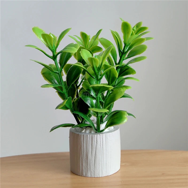 1/6 Scale Miniature Dollhouse Plant Simulation Monstera Deliciosa Liebm Model Mini Decoration for Blyth BJD Doll Accessories Toy