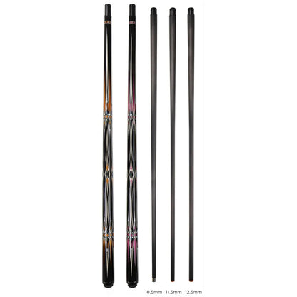Cuppa 58" New Challenge Carbon Energy Billiard Pool Cue Stick 10.5/11.5/12.5mm Set