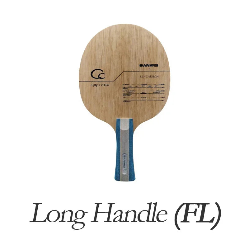 Original SANWEI CC CARBON Table Tennis Blade Racket (5+2 Carbon) Ping Pong Bat Paddle