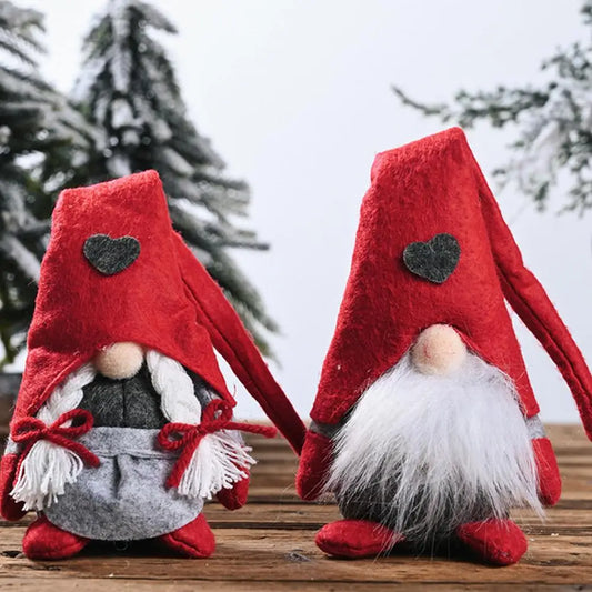 QIFU Christmas Doll Ornaments 2024 Merry Christams Decor for Home Cristmas Decor Xmas Gifts Happy New Year 2025 Navidad Noel