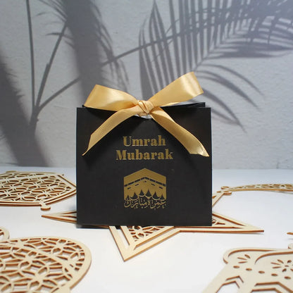 Umrah Mubarak Candy Boxes-Elegant Muslim Islamic Ramadan Kareem Iftar & Happy Eid Al-Fitr Party Decor - Ideal Hajj Gift Presents