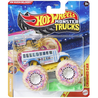2025 Hot Wheels Cars MONSTER TRUCKS HW-Dozen-Delivery Unimog 5-Alarm 1/64 Metal Die-Cast Model Collection Toy Vehicles
